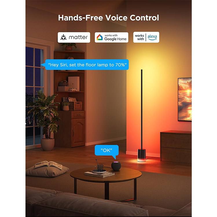 خرید لامپ هوشمند GoVee Floor 2 - نقره‌ای
